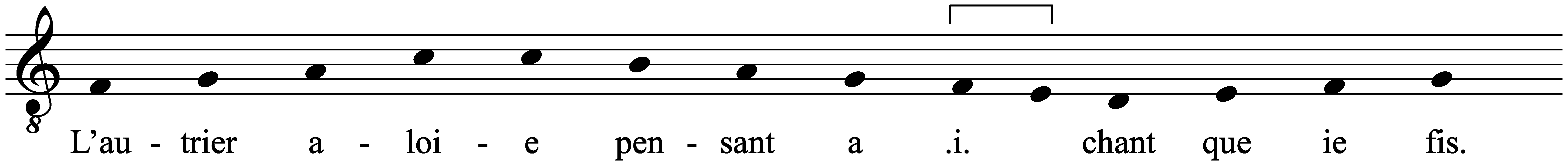 Work musical notation